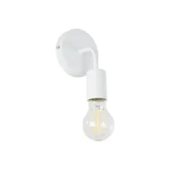 GLOBOSTAR® DON 01397 Vintage Φωτιστικό Τοίχου - Απλίκα με Ντουί 1 x E27 AC 220-240V IP20 - Λευκό - Μ10 x Π7 x Υ16cm
