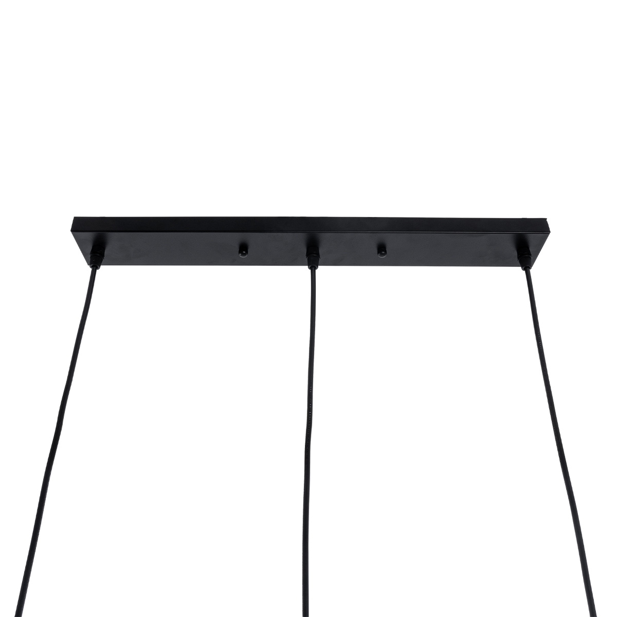 GLOBOSTAR® LANA 01425 Μοντέρνο Κρεμαστό Φωτιστικό Οροφής με Ντουί 3 x E27 AC 220-240V IP20 - Μαύρο & Καφέ - Μ60 x Π13 x Υ18cm - Image 9