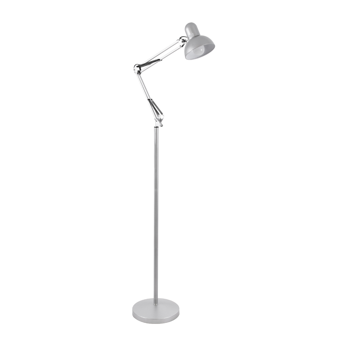 GLOBOSTAR® AUDREY 01469 Vintage Επιδαπέδιο Φωτιστικό με Ντουί 1 x E27 AC 220-240V IP20 - Ασημί - Μ15 x Π15 x Υ190cm - Image 2