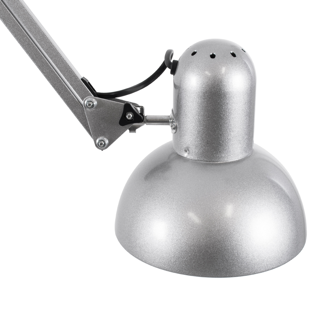GLOBOSTAR® AUDREY 01469 Vintage Επιδαπέδιο Φωτιστικό με Ντουί 1 x E27 AC 220-240V IP20 - Ασημί - Μ15 x Π15 x Υ190cm - Image 5