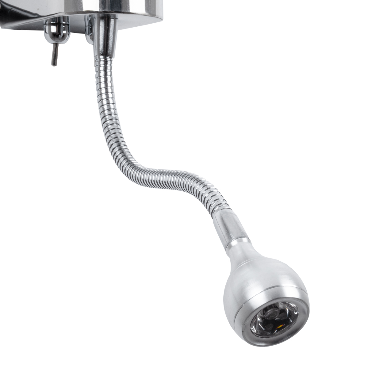GLOBOSTAR® ELEGANT 01493 Μοντέρνο Φωτιστικό Τοίχου - Απλίκα Ξενοδοχείου Reading Light με Ντουί 1 x E27 LED 3W 360lm 36° AC 220-240V IP20 Θερμό Λευκό 2700K - Bridgelux COB Chip - Ασημί & Λευκό - Μ26 x Π16.5 x Υ33cm - 2 Χρόνια Εγγύηση - Image 9