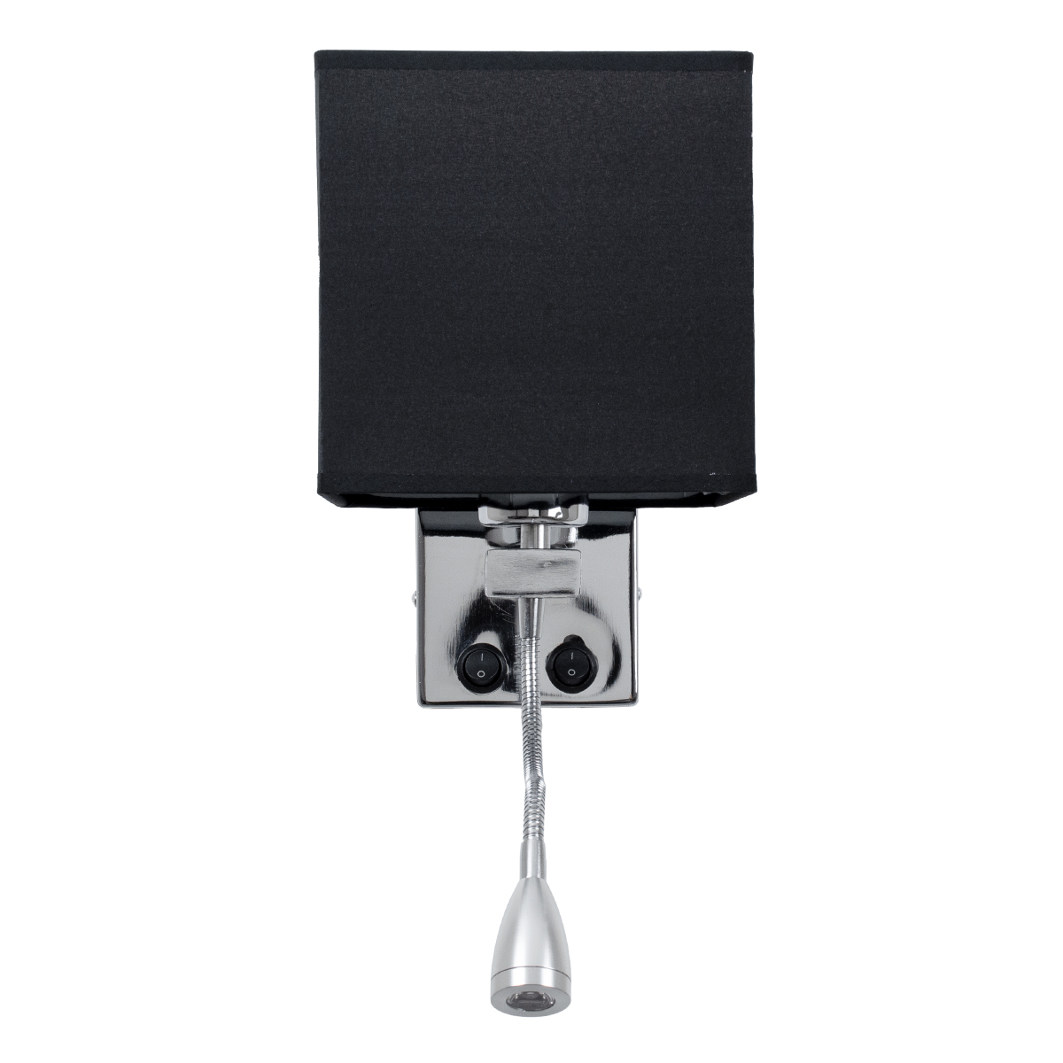GLOBOSTAR® ELEGANT 01494 Μοντέρνο Φωτιστικό Τοίχου - Απλίκα Ξενοδοχείου Reading Light με Ντουί 1 x E27 LED 3W 270lm 36° AC 220-240V IP20 Θερμό Λευκό 2700K - CREE XPE Chip - Ασημί & Μαύρο - Μ17 x Π21 x Υ43cm - 2 Χρόνια Εγγύηση - Image 5