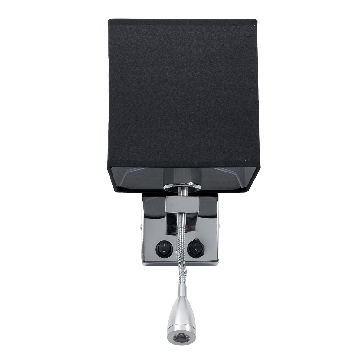 GLOBOSTAR® ELEGANT 01494 Μοντέρνο Φωτιστικό Τοίχου - Απλίκα Ξενοδοχείου Reading Light με Ντουί 1 x E27 LED 3W 270lm 36° AC 220-240V IP20 Θερμό Λευκό 2700K - CREE XPE Chip - Ασημί & Μαύρο - Μ17 x Π21 x Υ43cm - 2 Χρόνια Εγγύηση - Image 6