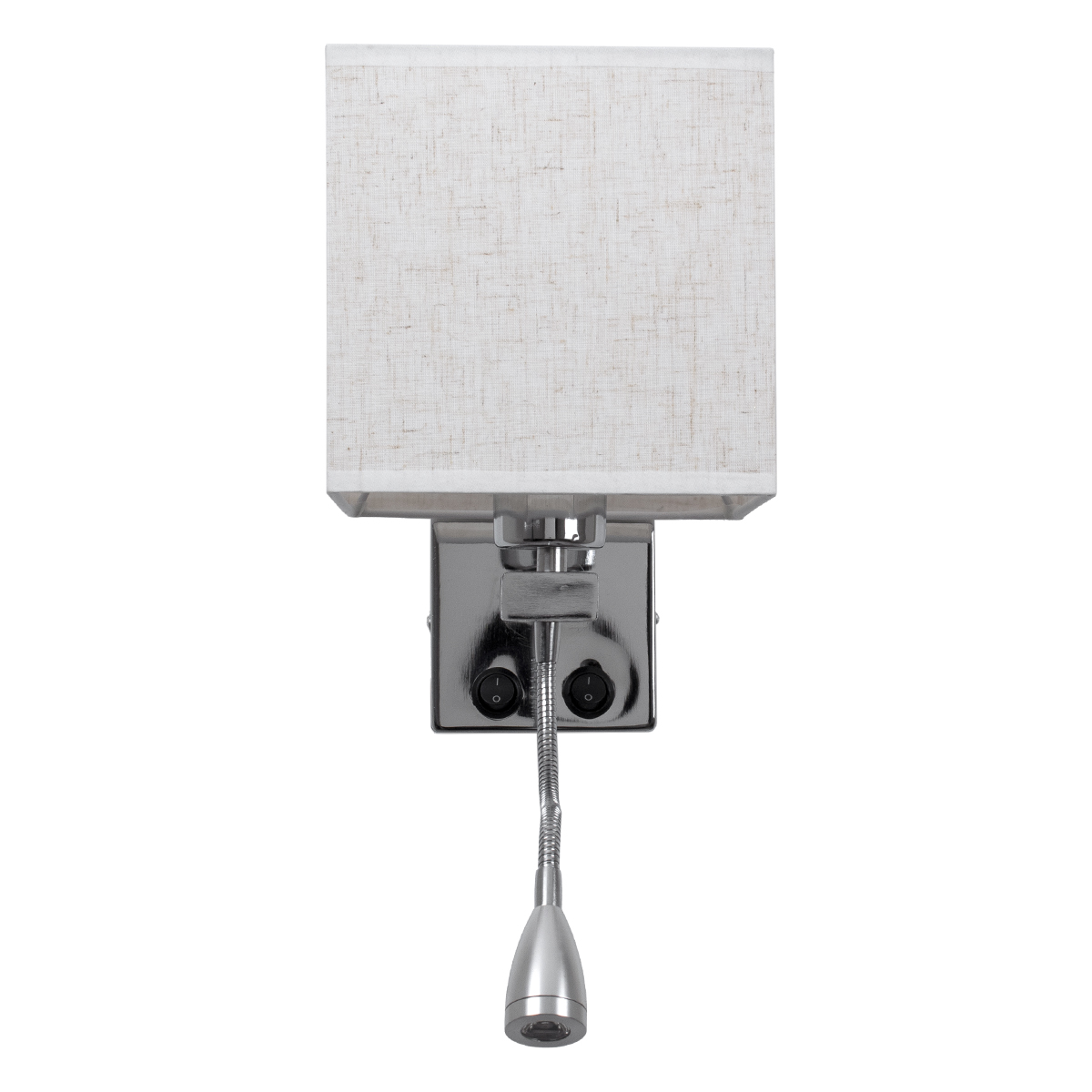GLOBOSTAR® ELEGANT 01495 Μοντέρνο Φωτιστικό Τοίχου - Απλίκα Ξενοδοχείου Reading Light με Ντουί 1 x E27 LED 3W 360lm 36° AC 220-240V IP20 Θερμό Λευκό 2700K - Bridgelux COB Chip - Χρώμιο & Λευκό - Μ17 x Π21 x Υ43cm - 2 Χρόνια Εγγύηση - Image 5