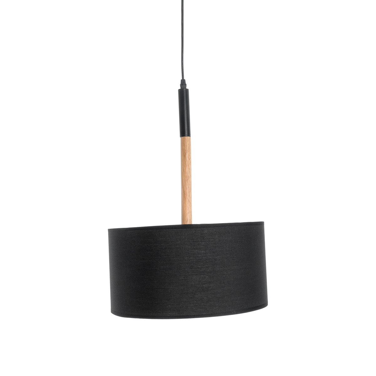 GLOBOSTAR® BRONX 01517 Μοντέρνο Κρεμαστό Φωτιστικό Οροφής με Ντουί 1 x E27 AC 220-240V IP20 - Μαύρο & Μπεζ - Μ35 x Π35 x Υ50cm - Image 6
