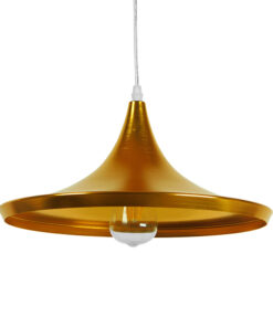 GLOBOSTAR® SHANGHAI 01545 Μοντέρνο Κρεμαστό Φωτιστικό Οροφής με Ντουί 1 x E27 AC 220-240V IP20 - Χρυσό - Μ37 x Π37 x Υ20cm