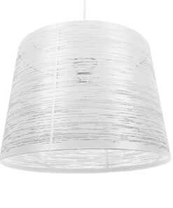 GLOBOSTAR® ACCADEMIA 01557 Μοντέρνο Κρεμαστό Φωτιστικό Οροφής με Ντουί 1 x E27 AC 220-240V IP20 - Λευκό - Μ35 x Π35 x Υ25cm
