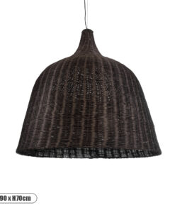 GLOBOSTAR® BAHAMAS 01569 Boho Κρεμαστό Φωτιστικό Οροφής με Ντουί 1 x E27 AC 220-240V IP20 - Καφέ - Μ90 x Π90 x Y90cm