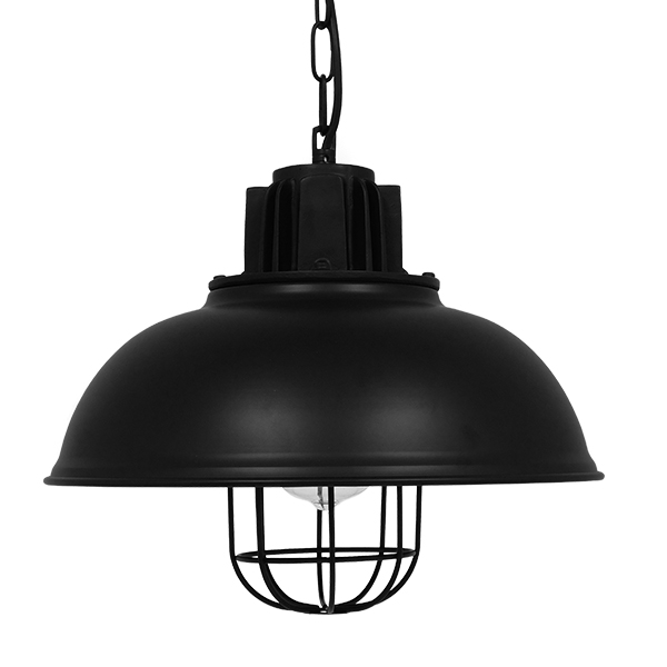 GLOBOSTAR® HARROW 01571 Vintage Κρεμαστό Φωτιστικό Οροφής με Ντουί 1 x E27 AC 220-240V IP20 - Μαύρο - Μ33 x Π33 x Υ32cm - Image 3