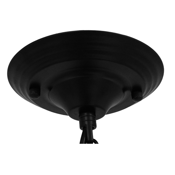 GLOBOSTAR® HARROW 01571 Vintage Κρεμαστό Φωτιστικό Οροφής με Ντουί 1 x E27 AC 220-240V IP20 - Μαύρο - Μ33 x Π33 x Υ32cm - Image 9