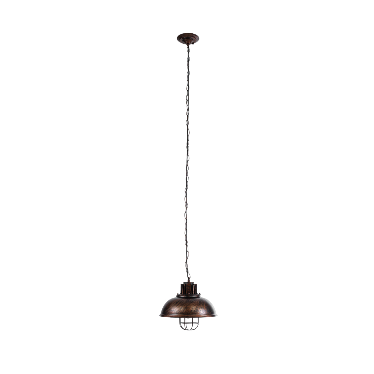 GLOBOSTAR® HARROW 01572 Vintage Κρεμαστό Φωτιστικό Οροφής με Ντουί 1 x E27 AC 220-240V IP20 - Χάλκινο - Μ33 x Π33 x Υ26cm - Image 4