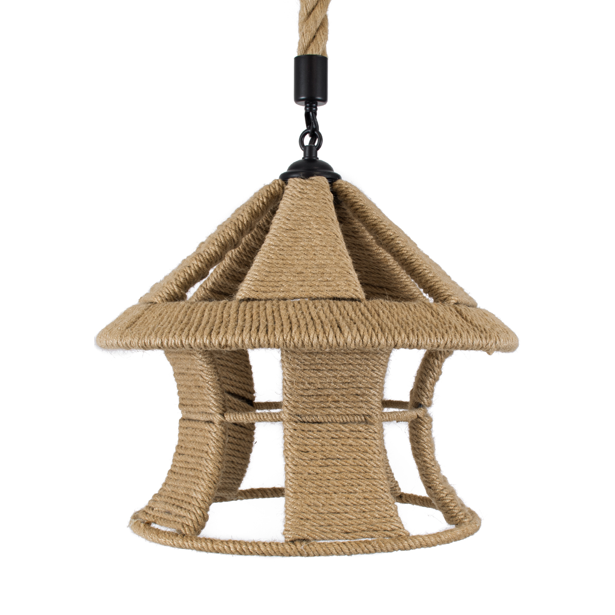 GLOBOSTAR® SOLITARIO 01606 Boho Κρεμαστό Φωτιστικό Οροφής με Ντουί 1 x E27 AC 220-240V IP20 - Μπεζ - Μ36 x Π36 x Y30cm - Image 5