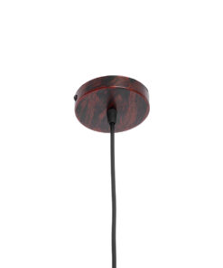 GLOBOSTAR® KAIRI 01623 Μοντέρνο Κρεμαστό Φωτιστικό Οροφής με Ντουί 1 x E27 AC 220-240V IP20 – Χάλκινο & Λευκό – Μ38 x Π38 x Y38cm