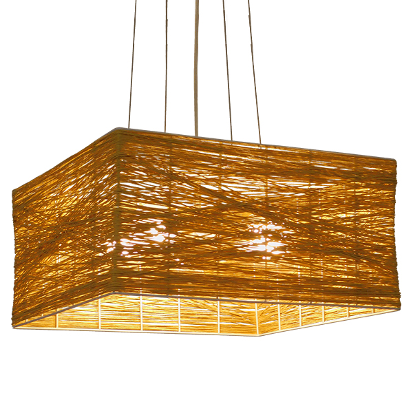 GLOBOSTAR® INCASS 01629 Vintage Κρεμαστό Φωτιστικό Οροφής με Ντουί 5 x E27 AC 220-240V IP20 - Μπεζ - Μ40 x Π40 x Υ22.5cm - Image 2