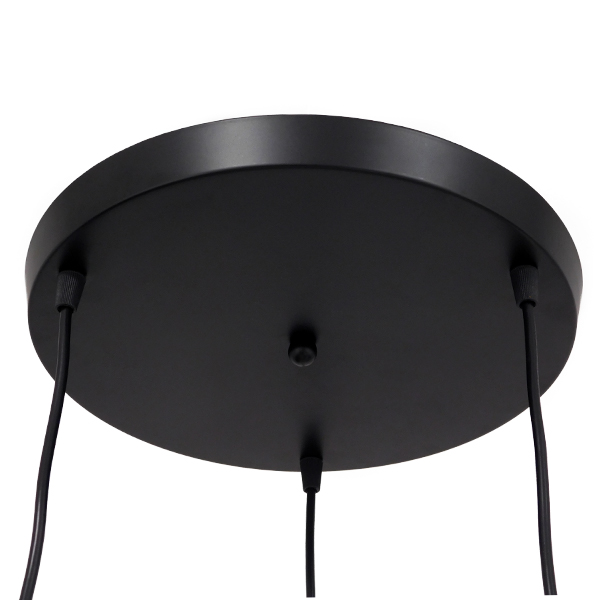 GLOBOSTAR® LITTLE MAN 01655 Μοντέρνο Κρεμαστό Φωτιστικό Οροφής με Ντουί 3 x E27 AC 220-240V IP20 - Μαύρο - Μ45 x Π45 x Υ40cm - Image 6