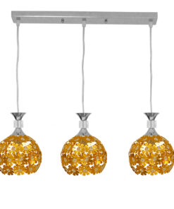 GLOBOSTAR® BOUQUET 01671 Μοντέρνο Κρεμαστό Φωτιστικό Οροφής με Ντουί 3 x E27 AC 220-240V IP20 - Πολύχρωμο - Μ64 x Π18 x Υ24cm