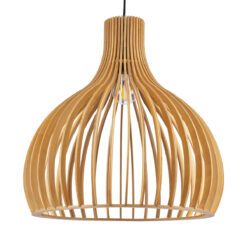 GLOBOSTAR® SCANDINAVIA 01701 Boho Κρεμαστό Φωτιστικό Οροφής με Ντουί 1 x E27 AC 220-240V IP20 - Μπεζ - Μ45 x Π45 x Υ45cm