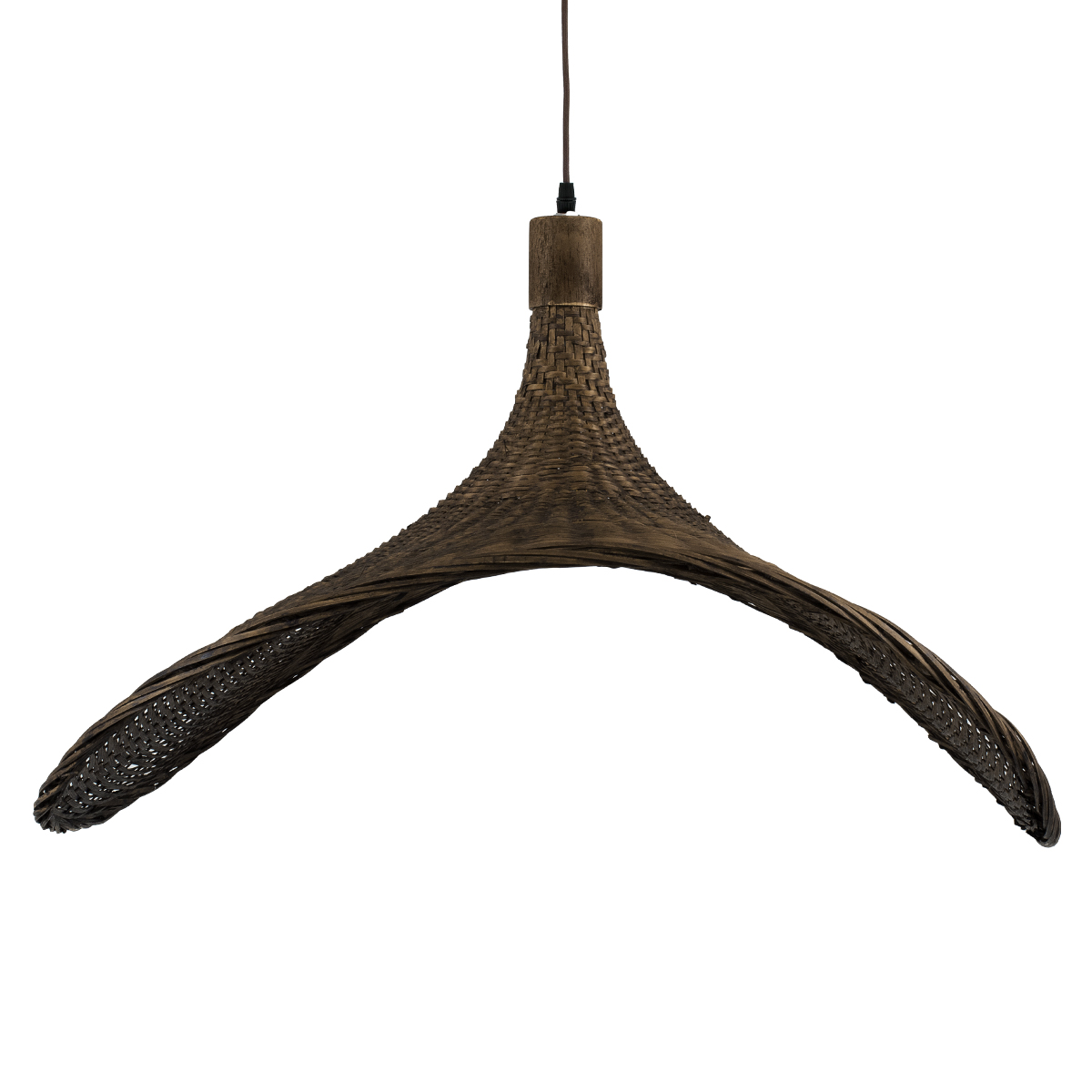 GLOBOSTAR® CUBA 01722 Boho Κρεμαστό Φωτιστικό Οροφής με Ντουί 1 x E27 AC 220-240V IP20 - Καφέ - Μ63 x Π63 x Υ32cm - Image 9