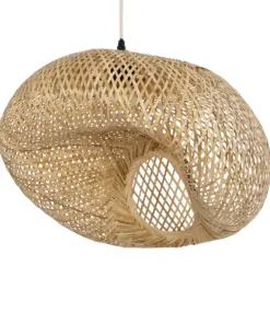 GLOBOSTAR® CARIBBEAN 01723 Boho Κρεμαστό Φωτιστικό Οροφής με Ντουί 1 x E27 AC 220-240V IP20 - Μπεζ - Μ50 x Π45 x Υ35cm