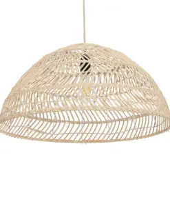 GLOBOSTAR® COMORES 01728 Boho Κρεμαστό Φωτιστικό Οροφής με Ντουί 1 x E27 AC 220-240V IP20 - Μπεζ - Μ60 x Π60 x Y30cm
