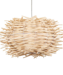 GLOBOSTAR® MINORCA 01730 Boho Κρεμαστό Φωτιστικό Οροφής με Ντουί 1 x E27 AC 220-240V IP20 - Μπεζ - Μ35 x Π35 x Y23cm