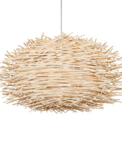 GLOBOSTAR® MINORCA 01731 Boho Κρεμαστό Φωτιστικό Οροφής με Ντουί 1 x E27 AC 220-240V IP20 - Μπεζ - Μ60 x Π60 x Y35cm