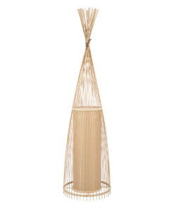 GLOBOSTAR® AZORES 01755 Boho Επιδαπέδιο Φωτιστικό με Ντουί 1 x E27 AC 220-240V IP20 - Μπεζ - Μ40 x Π40 x Υ150cm