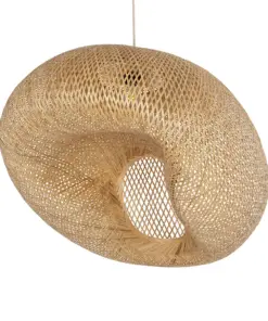 GLOBOSTAR® CARIBBEAN 01784 Μοντέρνο Κρεμαστό Φωτιστικό Οροφής με Ντουί 1 x E27 AC 220-240V IP20 - Μπεζ - Μ82 x Π72 x Υ52cm