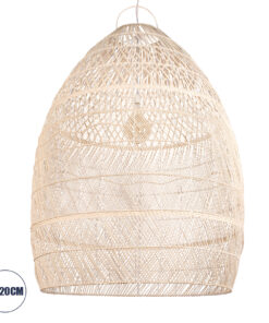 GLOBOSTAR® MALIBU 01813 Boho Κρεμαστό Φωτιστικό Οροφής με Ντουί 1 x E27 AC 220-240V IP20 - Μπεζ - Μ120 x Π120 x Υ156cm