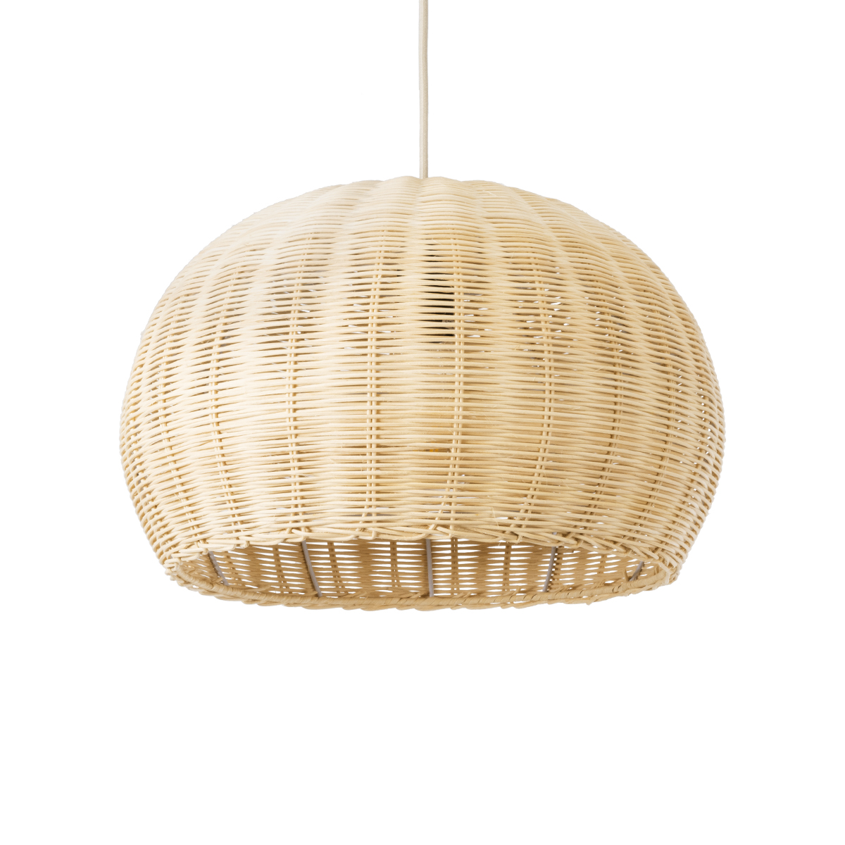 GLOBOSTAR® RAITO 01824 Boho Κρεμαστό Φωτιστικό Οροφής με Ντουί 1 x E27 AC 220-240V IP20 - Μπεζ - Μ40 x Π40 x Υ25cm - Image 2