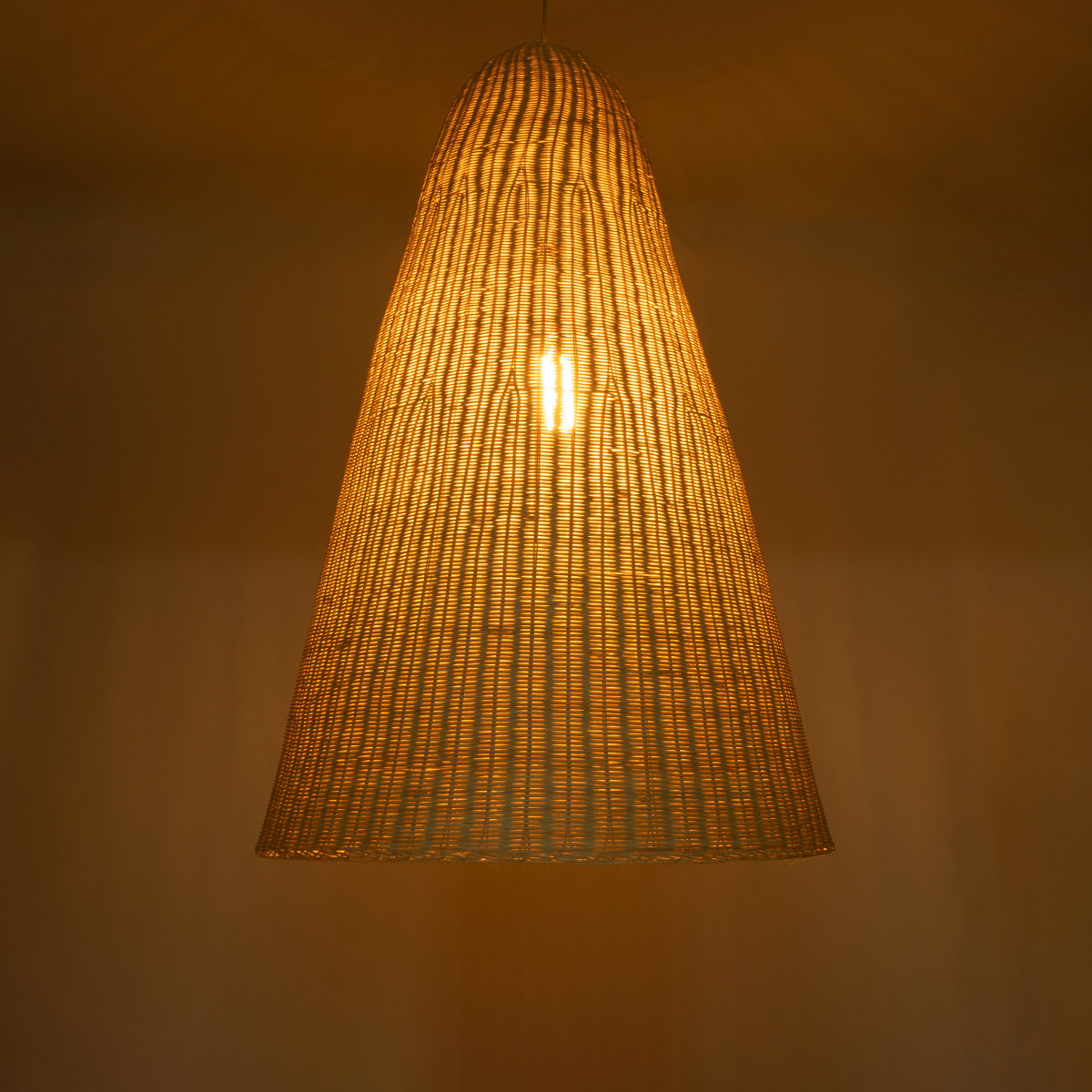 GLOBOSTAR® MAHANA 01827 Boho Κρεμαστό Φωτιστικό Οροφής με Ντουί 1 x E27 AC 220-240V IP20 - Μπεζ - Μ80 x Π80 x Υ130cm - Image 3
