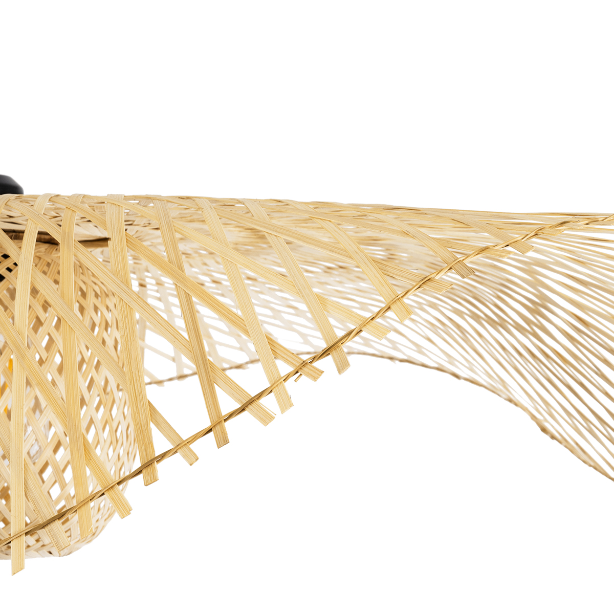 GLOBOSTAR® CINNABAR 01838 Boho Κρεμαστό Φωτιστικό Οροφής με Ντουί 1 x E27 AC 220-240V IP20 - Μπεζ - Μ100 x Π100 x Υ21cm - Image 8