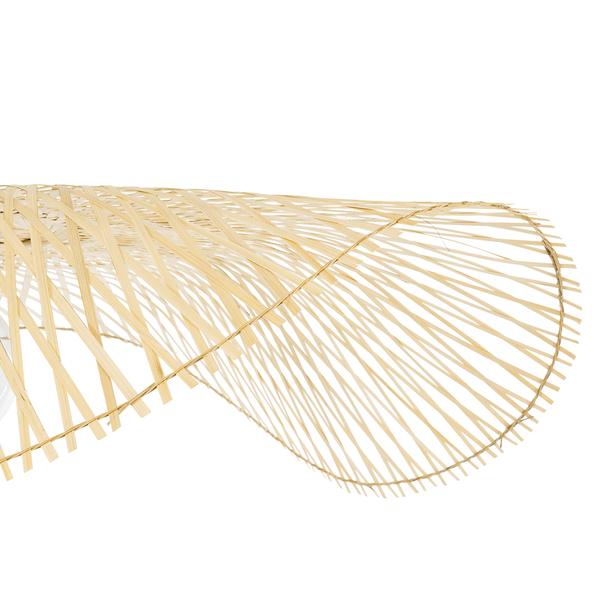 GLOBOSTAR® MELEMELE 01842 Boho Κρεμαστό Φωτιστικό Οροφής με Ντουί 1 x E27 AC 220-240V IP20 - Μπεζ - Μ100 x Π100 x Υ12cm - Image 8
