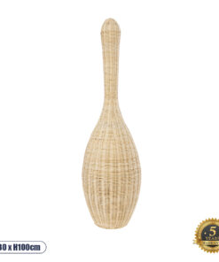 GLOBOSTAR® PARADIS 01843 Boho Επιδαπέδιο Φωτιστικό με Ντουί 1 x E27 AC 220-240V IP20 - Μπεζ - Μ30 x Π30 x Υ100cm