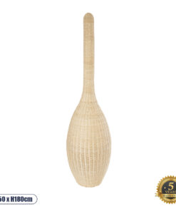 GLOBOSTAR® PARADIS 01846 Boho Επιδαπέδιο Φωτιστικό με Ντουί 1 x E27 AC 220-240V IP20 - Μπεζ - Μ50 x Π50 x Υ180cm