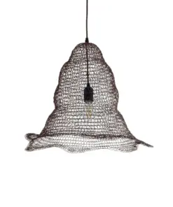 GLOBOSTAR® KENTUCKY 01890 Vintage Κρεμαστό Φωτιστικό Οροφής με Ντουί 1 x E27 AC 220-240V IP20 - Καφέ - Μ50 x Π50 x Υ48cm