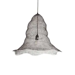 GLOBOSTAR® KENTUCKY 01893 Vintage Κρεμαστό Φωτιστικό Οροφής με Ντουί 1 x E27 AC 220-240V IP20 - Καφέ - Μ60 x Π60 x Υ52cm