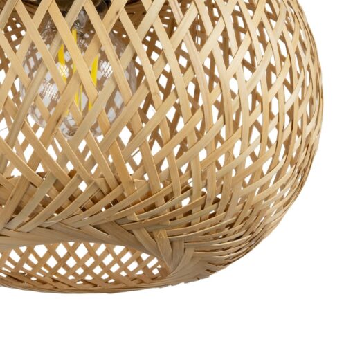 GLOBOSTAR® SELVA 01963 Boho Φωτιστικό Τοίχου – Απλίκα με Ντουί 1 x E27 AC 220-240V IP20 – Μπεζ – Μ23 x Π23 x Υ37cm