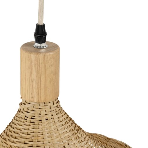 GLOBOSTAR® KALIA 01964 Boho Φωτιστικό Τοίχου – Απλίκα με Ντουί 1 x E27 AC 220-240V IP20 – Μπεζ – Μ33 x Π36 x Υ42cm