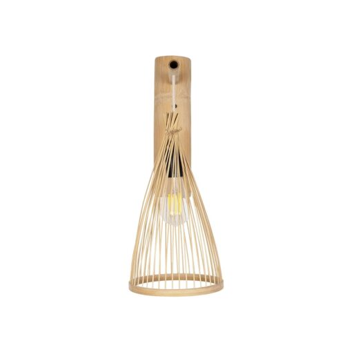GLOBOSTAR® ARIDA 01970 Boho Φωτιστικό Τοίχου – Απλίκα με Ντουί 1 x E27 AC 220-240V IP20 – Μπεζ – Μ21 x Π30 x Υ55cm