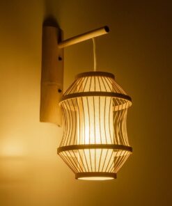 GLOBOSTAR® TULUM 01971 Boho Φωτιστικό Τοίχου – Απλίκα με Ντουί 1 x E27 AC 220-240V IP20 – Μπεζ – Μ24 x Π32 x Υ55cm