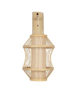 GLOBOSTAR® TULUM 01971 Boho Φωτιστικό Τοίχου – Απλίκα με Ντουί 1 x E27 AC 220-240V IP20 – Μπεζ – Μ24 x Π32 x Υ55cm