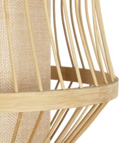 GLOBOSTAR® TULUM 01971 Boho Φωτιστικό Τοίχου – Απλίκα με Ντουί 1 x E27 AC 220-240V IP20 – Μπεζ – Μ24 x Π32 x Υ55cm