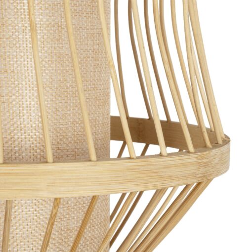 GLOBOSTAR® TULUM 01971 Boho Φωτιστικό Τοίχου – Απλίκα με Ντουί 1 x E27 AC 220-240V IP20 – Μπεζ – Μ24 x Π32 x Υ55cm