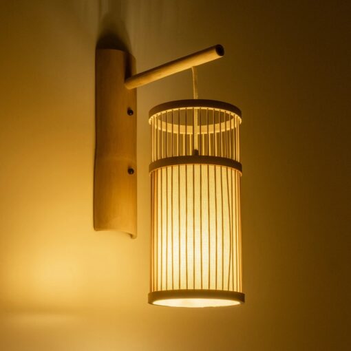 GLOBOSTAR® TULUM 01972 Boho Φωτιστικό Τοίχου – Απλίκα με Ντουί 1 x E27 AC 220-240V IP20 – Μπεζ – Μ16 x Π28 x Υ50cm