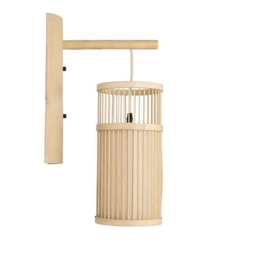 GLOBOSTAR® TULUM 01972 Boho Φωτιστικό Τοίχου – Απλίκα με Ντουί 1 x E27 AC 220-240V IP20 – Μπεζ – Μ16 x Π28 x Υ50cm