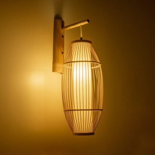 GLOBOSTAR® TULUM 01973 Boho Φωτιστικό Τοίχου – Απλίκα με Ντουί 1 x E27 AC 220-240V IP20 – Μπεζ – Μ25 x Π33 x Υ73cm