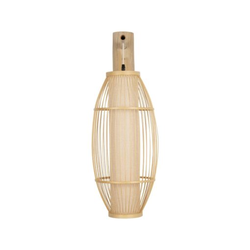 GLOBOSTAR® TULUM 01973 Boho Φωτιστικό Τοίχου – Απλίκα με Ντουί 1 x E27 AC 220-240V IP20 – Μπεζ – Μ25 x Π33 x Υ73cm