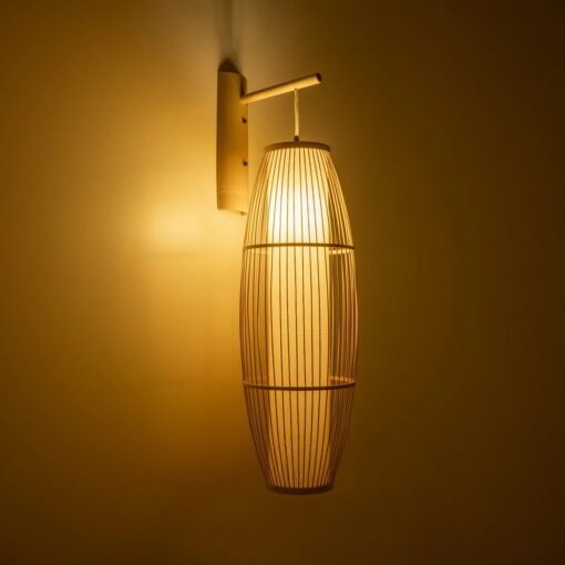 GLOBOSTAR® TULUM 01974 Boho Φωτιστικό Τοίχου – Απλίκα με Ντουί 1 x E27 AC 220-240V IP20 – Μπεζ – Μ28 x Π34 x Υ102cm