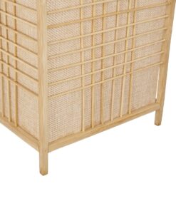 GLOBOSTAR® KOMO 01976 Boho Φωτιστικό Τοίχου – Απλίκα με Ντουί 1 x E27 AC 220-240V IP20 – Μπεζ – Μ20 x Π30 x Υ60cm